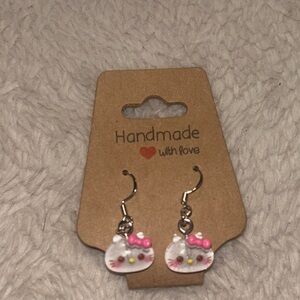 Hello kitty handmade earrings